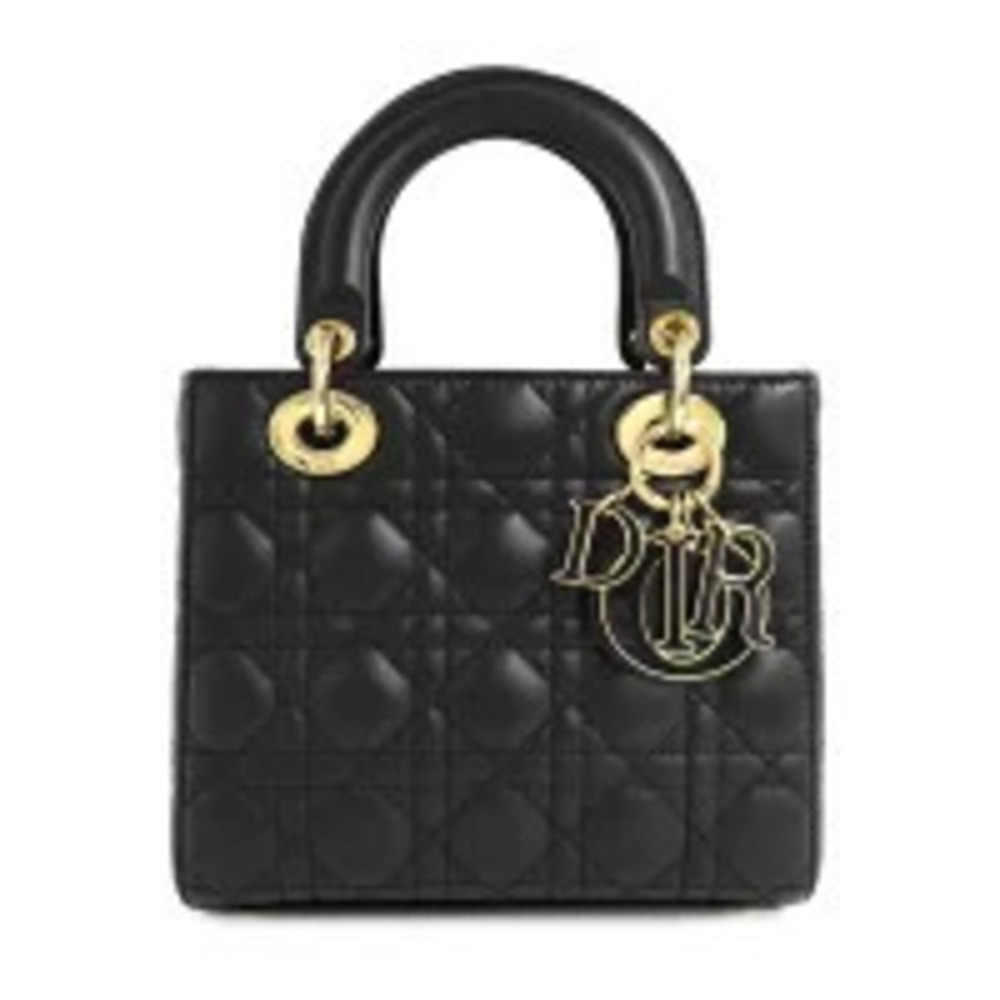 Christian Dior My ABCDior Bag Lambskin Handbag Black